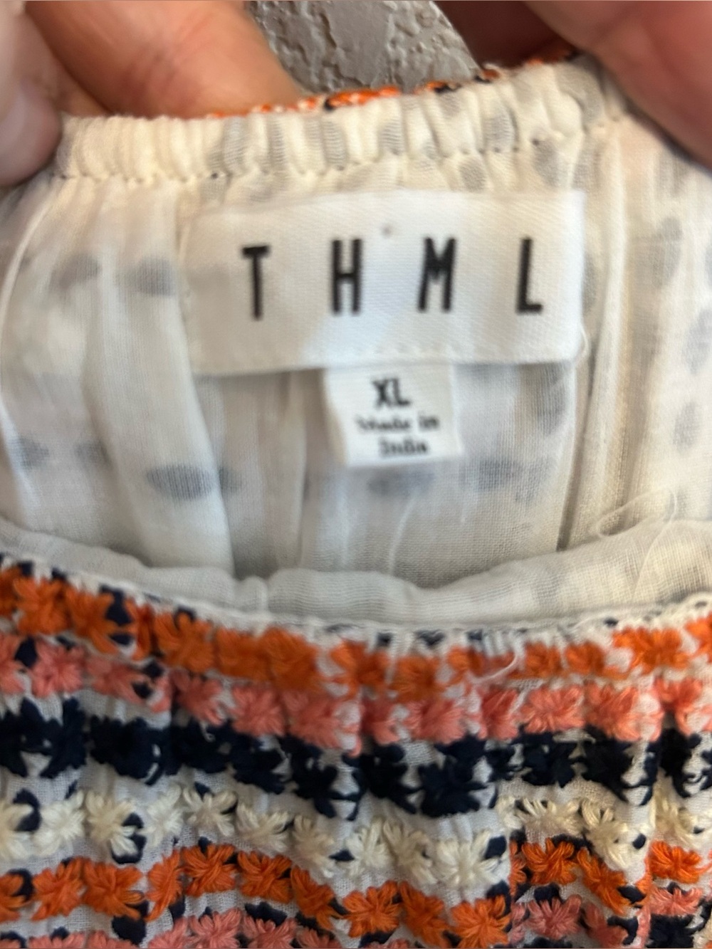 THML Maxi Tiered Boho Dress Size XL - Picture 6 of 9